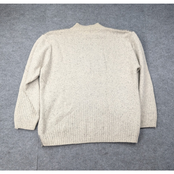 Vintage Wool Sweater Womens XL Argyle Academia Mock Neck Preppy Retro Relaxed - Picture 2 of 5
